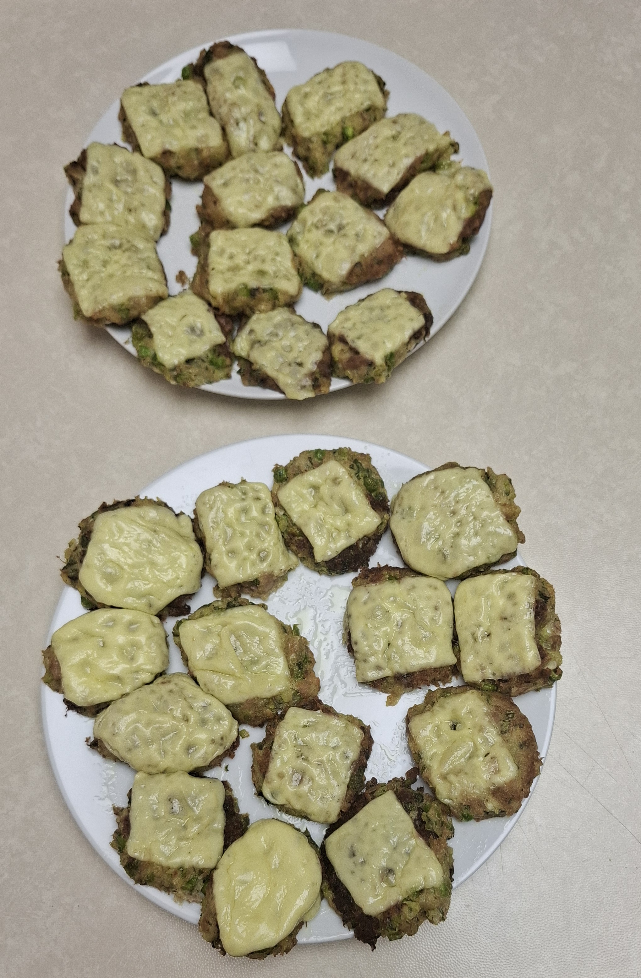 Thunfisch-Laibchen mit Käse